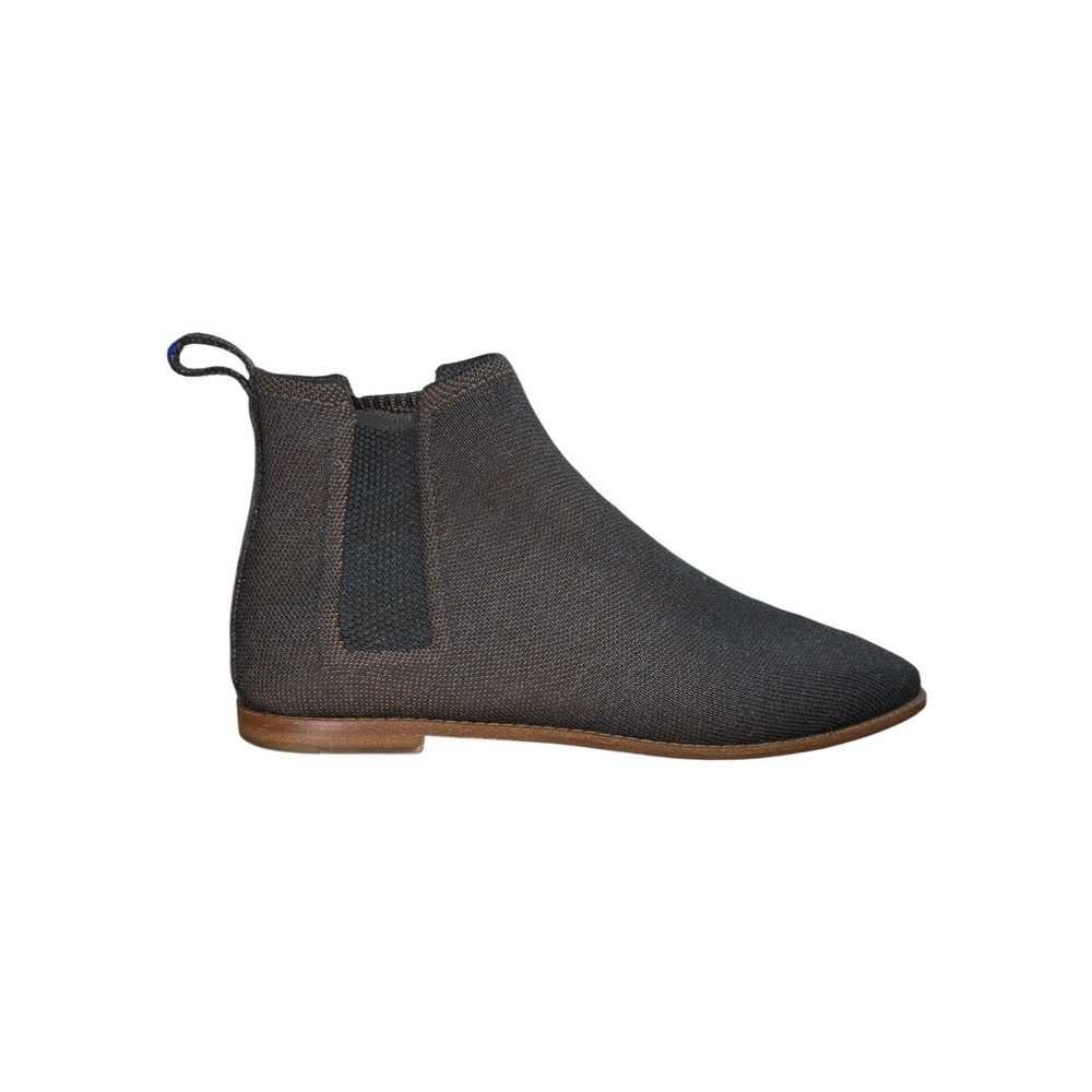 Rothy's Black Merino Boots Women's Size 10 Square Toe Ankle Booties